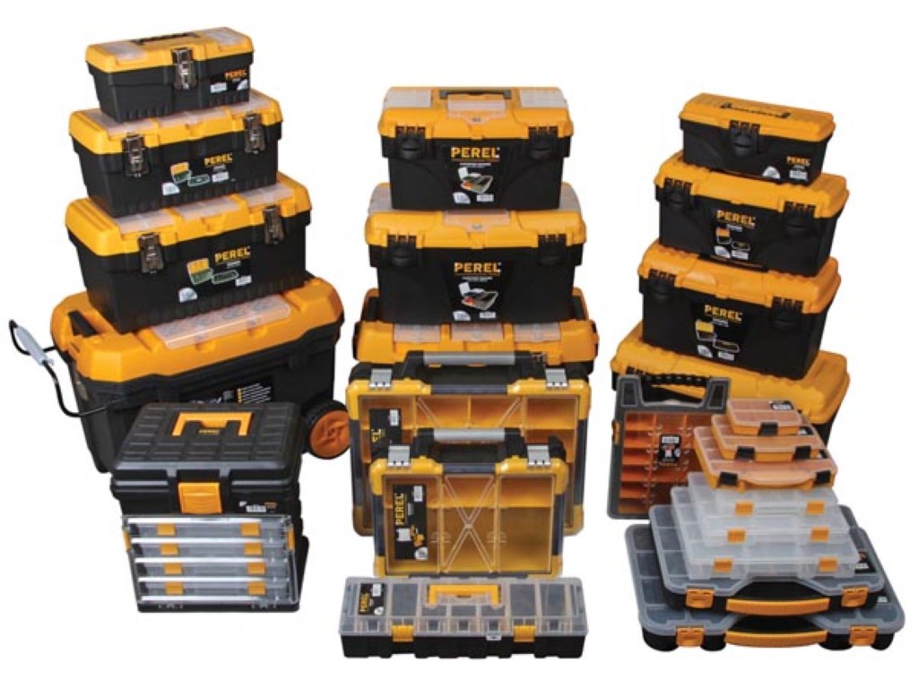 Småtingskuffert m. 18+2 rum (420x305x61mm)