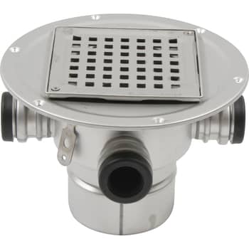 BLÜCHER 110 mm afløbsskål til smøremembran, med studs, lodret