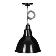 Pendant Lampeskærm - E27, Sort Emalje (1,5m ledn.)