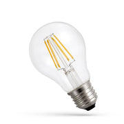 Spectrum 7W LED Pære - A60, kultråd, ekstra varm hvid, 1800K, E27, 600lm