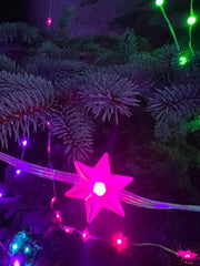Julekæden - Stjerne 10m RGB Bluetooth