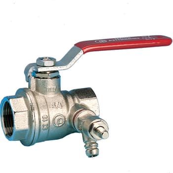 1" Kuglehane m/aftap