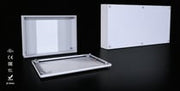 KT 500Bx300Hx120D RAL 7035 klemkasse m hængslet låg