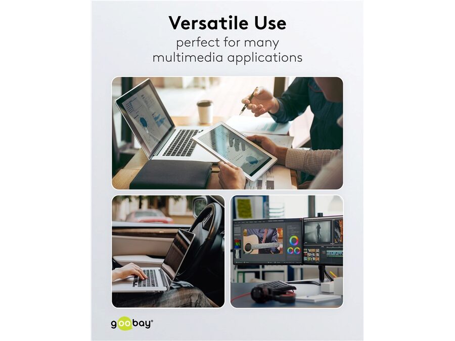 USB-A til USB-C Supersoft PD Tekstilkabel, 3A, Sort (2m)