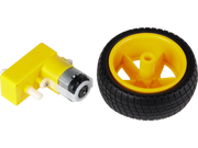 DC motor hjulsæt - Vinklet, plastik gearboks, 3-6V