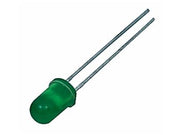 5mm std. LED - Rund, Grøn diffus (20mcd, 60°)