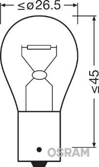 Osram blinklys 12V,  21W