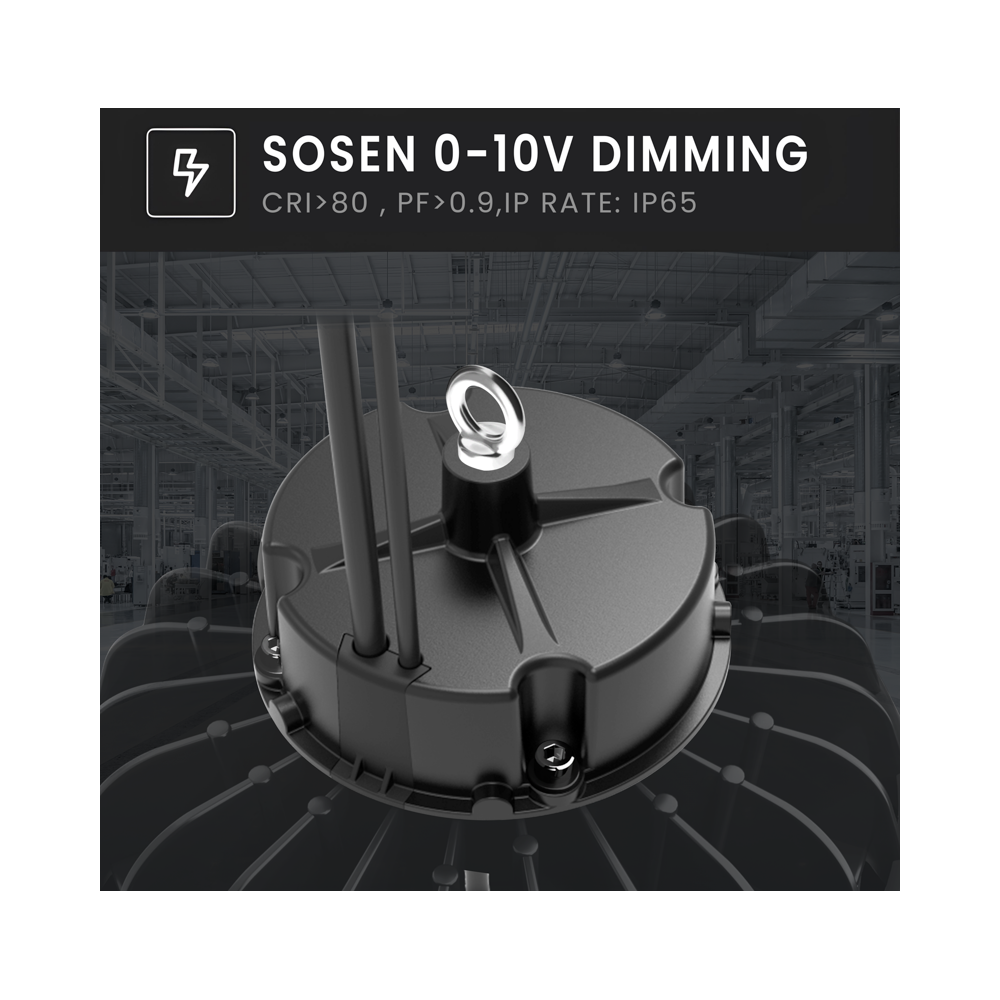 150W LED højtbay med 190lm/w, IP65, 0-10V dæmpbar, 5 års garanti