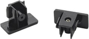 Endestykke mat sort