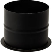130 mm Metalbestos Sorte røgrør murbøsning, lige 100 mm