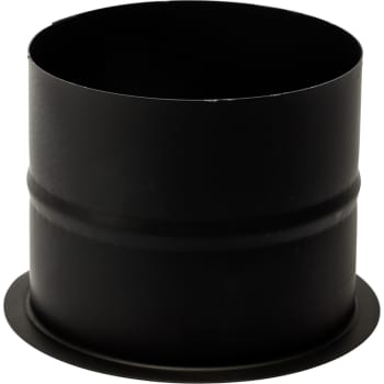 130 mm Metalbestos Sorte røgrør murbøsning, lige 100 mm