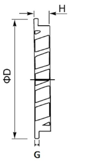 Rund Aluminium væg-ventilationsrist - Ø160mm