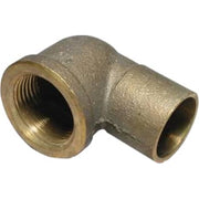 15 mm x 1/2" Lodde vinkel muffe/muffe