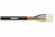Multikabel, skærmet - 4x0,75mm² trådet Sort (metervare)