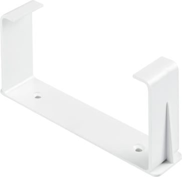 Flad 75 x150 mm kanalholder beslag Hvid PVC
