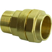 Isiflo 50 mm x 1.1/2" overgang med nippel, messing, PN16