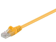 UTP netværkskabel - CAT6, 2xRJ45, Gul (0,5m)