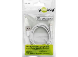 USB 2.0 til Lightning opladnings- og data kabel, Hvid (2m)
