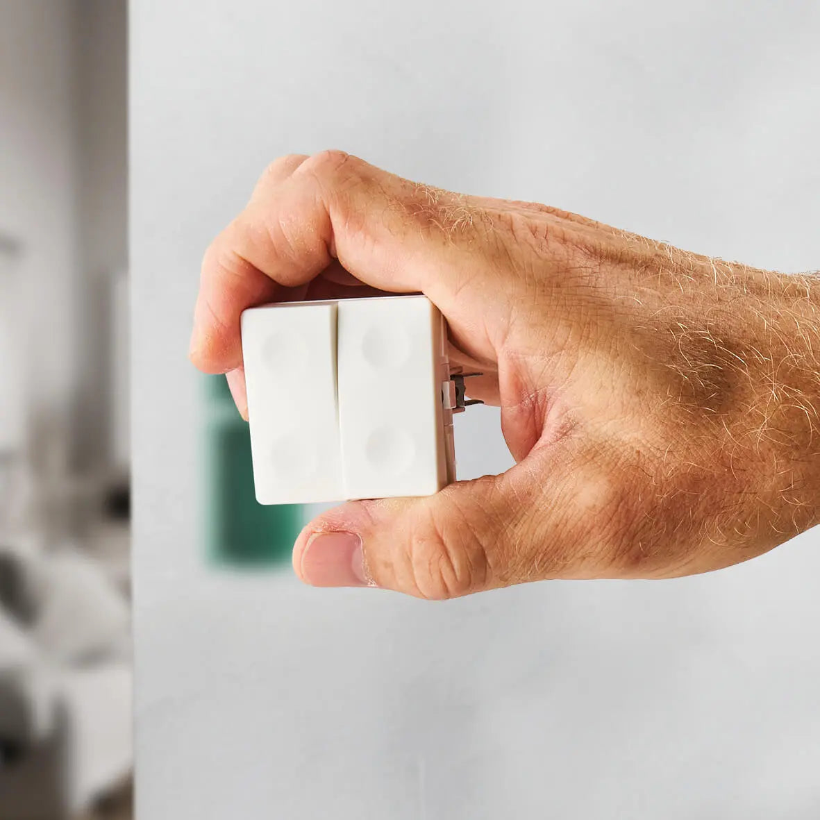 FESH SWITCH Curveline Afbryder Dobb. Korr. 1,0 - Hvid