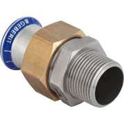 18mm x 1/2" union muf/nip Mapress RF/messing