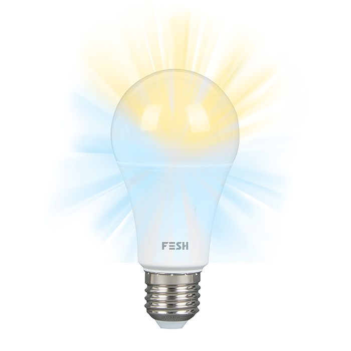 FESH SMART HOME LED Standard, multicolor E27 9W, 3-pak
