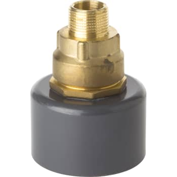 75/50MMX1.1/2" MURKOBLING MED NIPPEL PVC/MESSING