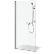 Straight doors Viktorija 1/2, chrome profiles 80x200cm