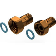 2"x1.1/2" Inst.sæt t/vandmåler m/kontraventil - rødgods