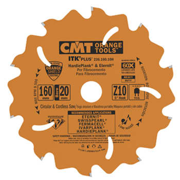 CMT diamant rundsavklinge Ø160/20 mm, Z10