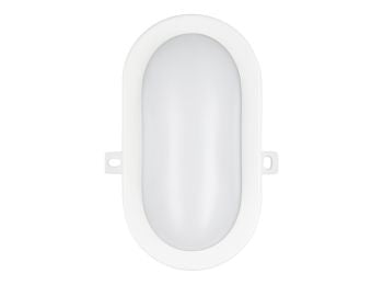 Udendørs LED skotlampe - Oval 6W Varm Hvid (IP54)