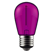 1W Lilla LED Kronepære - E27 Stor Fatning, 230V, 50lm, RA80