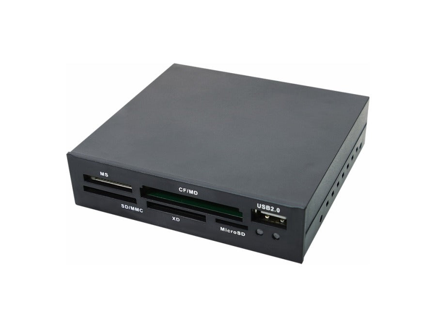 USB 2.0 kortlæser - All-in-One, Intern 3,5" kabinet