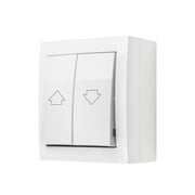 Simon X4 Jalousi-afbryder, 10 AX, 250 V~, skruefiksering, hvid