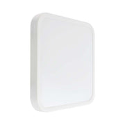 36W LED Kuppel Lys med Sensor og Samsung Chip i Hvid Ramme - 4000K, Firkantet Design, IP44 Beskyttelse