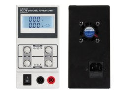 Laboratorie strømforsyning - 0-30V / 0-5A m. LCD display