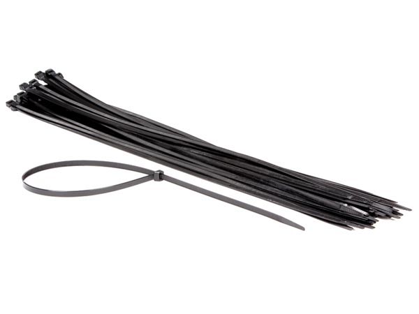 Kabelstrips - 9x750mm, Sort (50 stk.)
