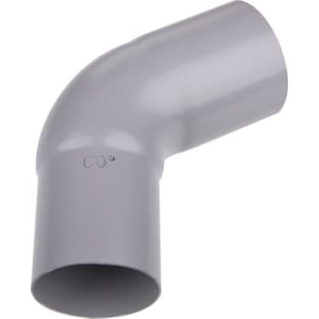 Plastmo bøjning Ø75mm 75° grå