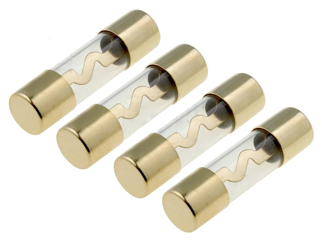Autostereo sikring - 40A Flink, Ø38x10,3mm Forgyldt (4 stk.)