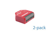 Shelly 1PM Gen4 2-pack - WiFI & Zigbee relæ med effektmåling (24VDC/230VAC)