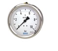 213.53 Manometer. 0...10 bar NS 063 Rustfrit hus med Fyldning. G1/4 Messing Bagud