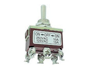 MAXI vippekontakt - 2P ON-OFF-ON 10A/250V, M3 skruer