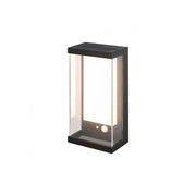 V-Tac 1W Solcelle Væglampe LED - Sort, med sensor, vejrbeskyttet IP54