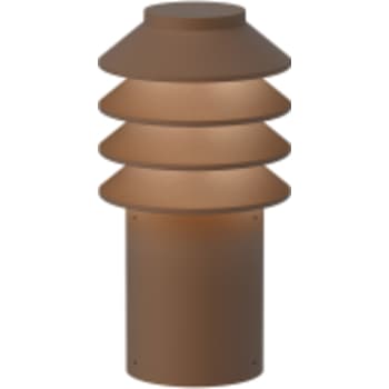Bysted Garden Bollard Corten Colour Short Base Wo/Adaptor LED 3000K 14W