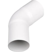 Plastmo bøjning Ø75mm 60° hvid
