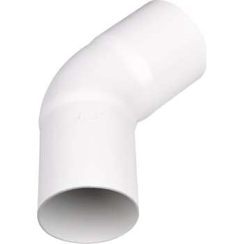 Plastmo bøjning Ø75mm 60° hvid