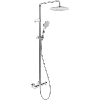 Duravit 1000 Minusflow brusesystem i krom med termostat