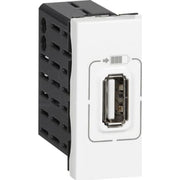 Mosaic USB lader Type A+C 1.5A 7.5W 1M hvid