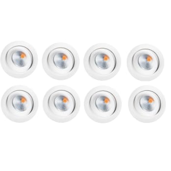 JUNISTAR ECO 7W 510LM DTW HVID (8 STK.)