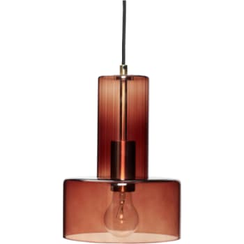 Hübsch ripple loftlampe ravfarve