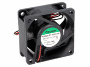 DC blæser - 60x60x25mm 12Vdc / 3,57W, kugleleje, 2 ledn.